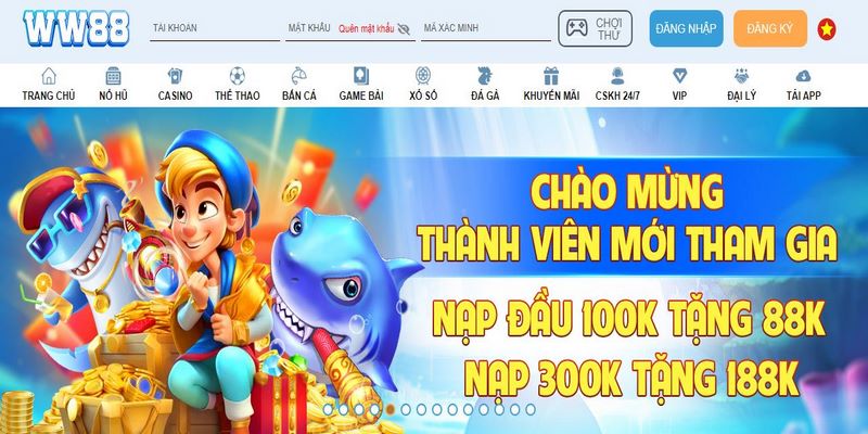 Nhà cái WW88 hoạt động chính thức hơn 7 năm